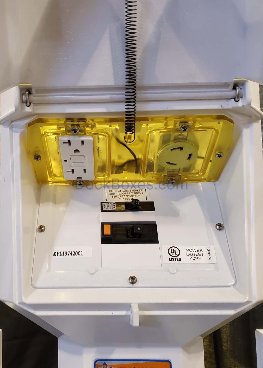 LH 30 20 30amp 20amp receptacles with GFCI breakers installed